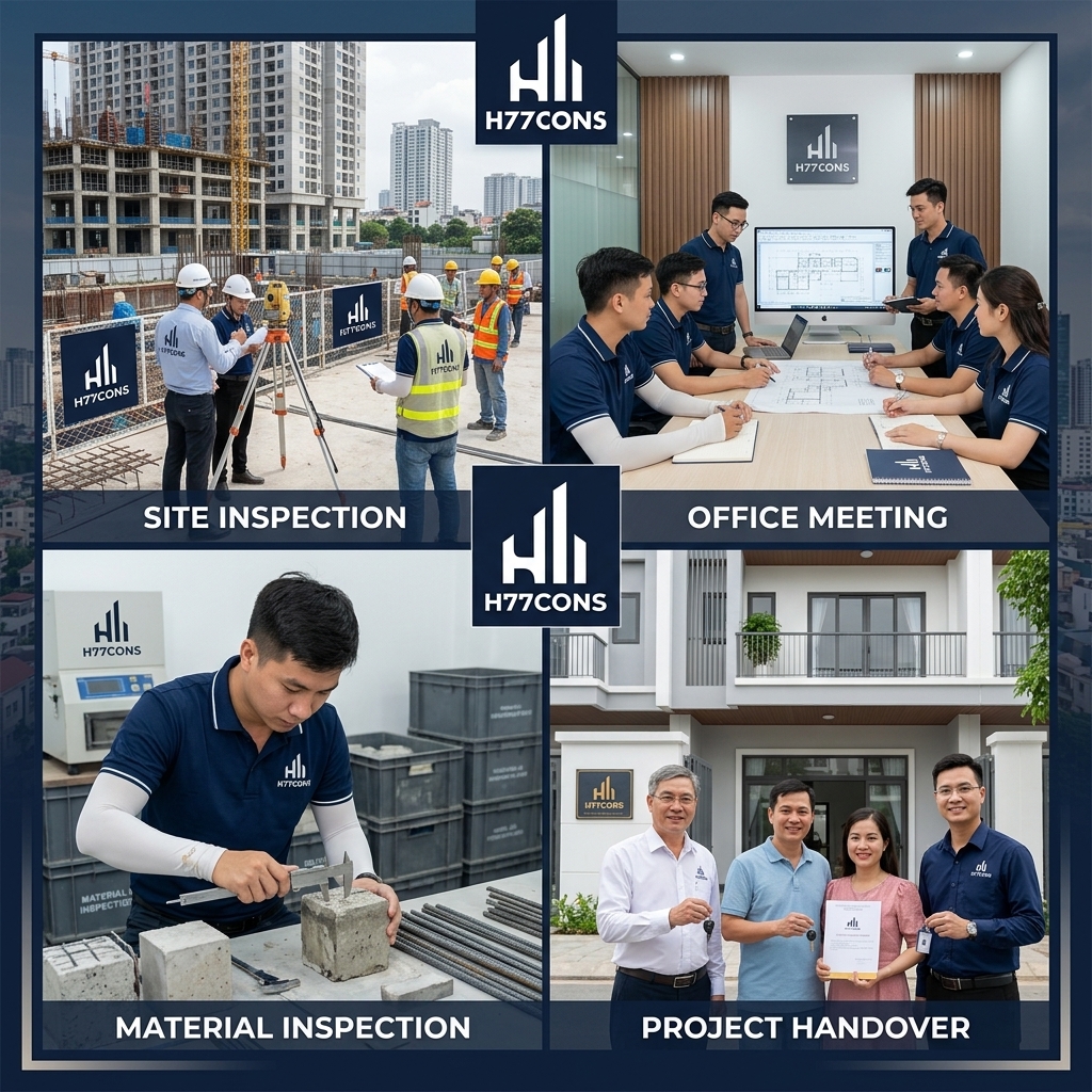 Thủ tục thông báo khởi công và biên bản cam kết an toàn nhà liền kề