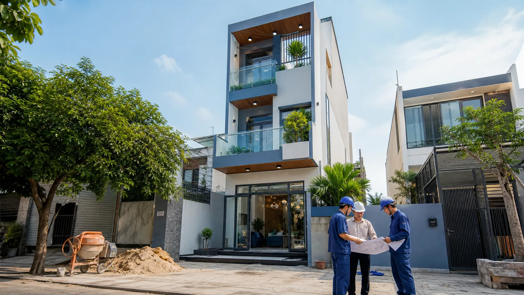 Hình ảnh thiết kế nhà phố H77CONS 6