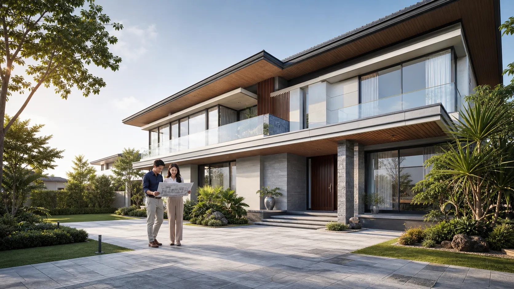 Hình ảnh thiết kế biệt thự H77CONS 6