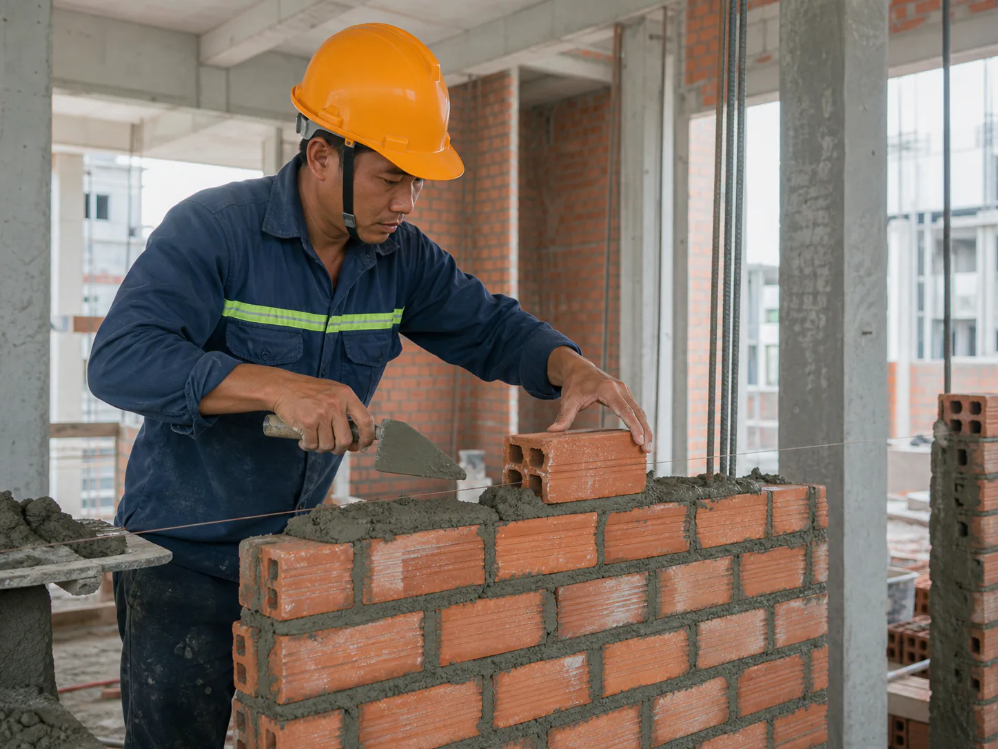 Xây tường 100 & 200 gạch Tuynel