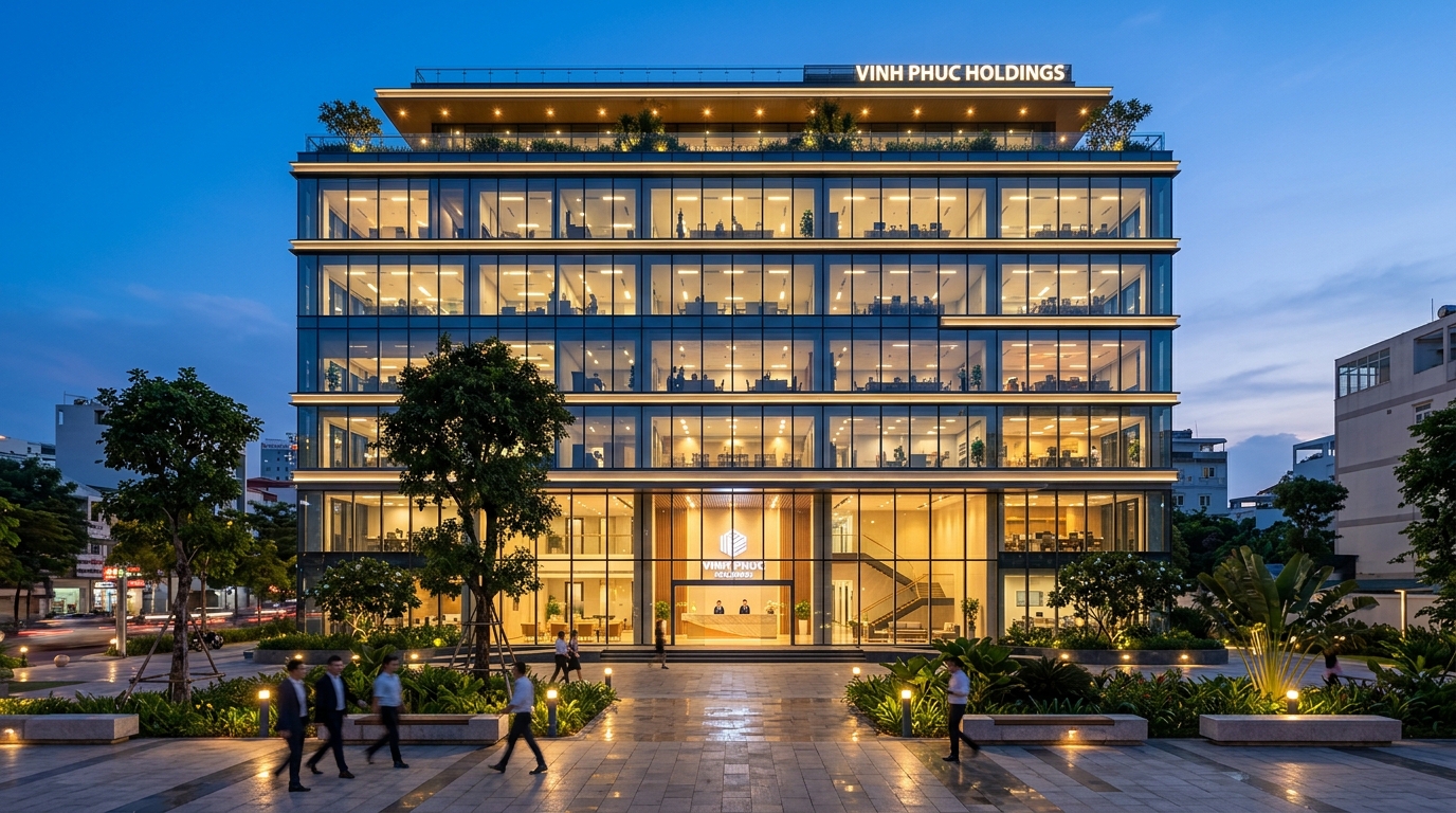 Tòa Cao Ốc Văn Phòng 8 Tầng 1 Hầm Đỗ Xe