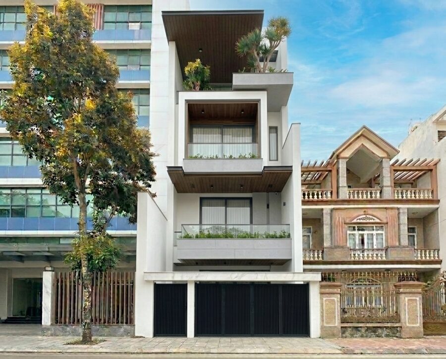 Mẫu nhà phố 4 tầng 8x20m hiện đại tối ưu ánh sáng và không gian sống