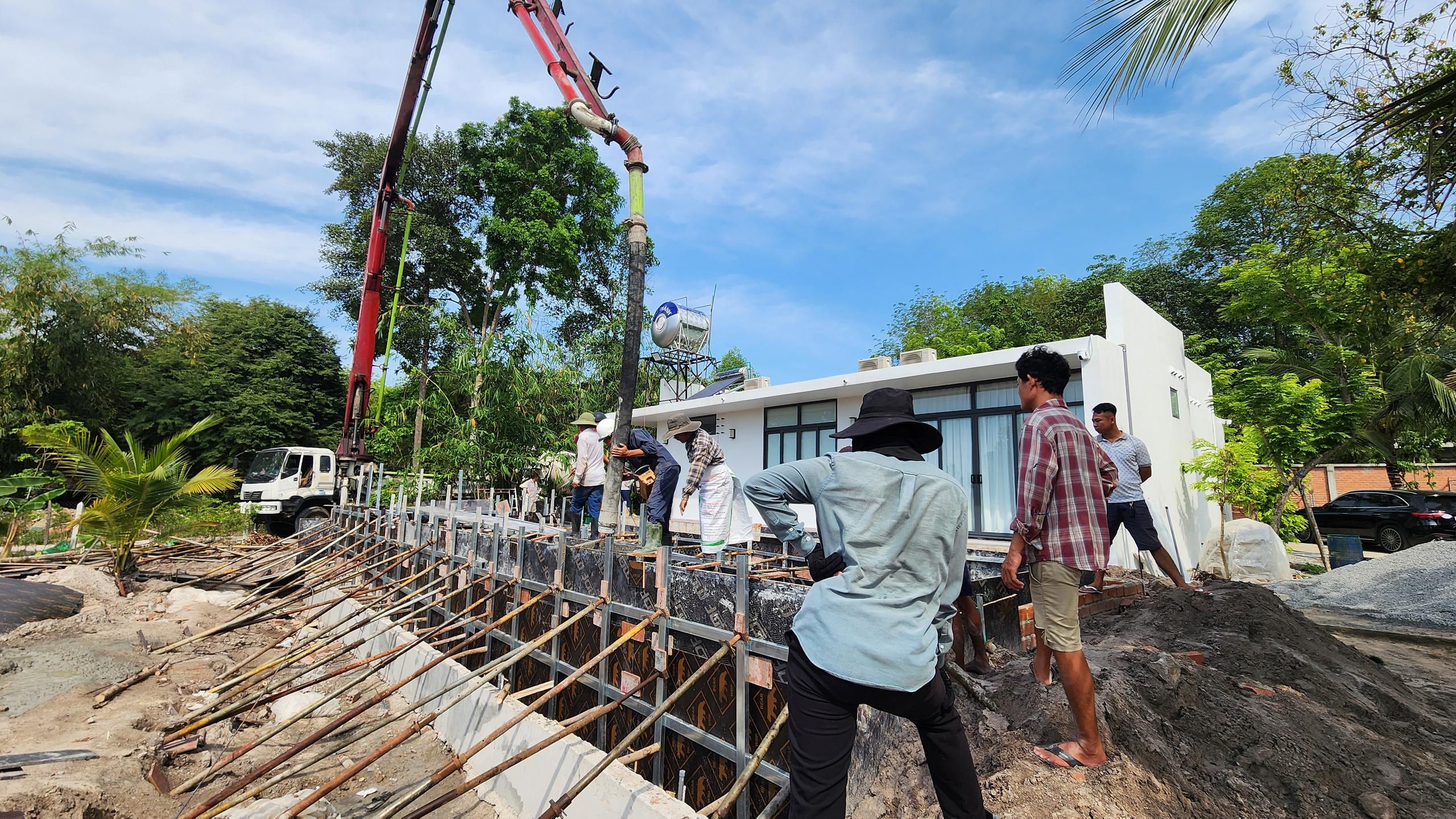 Hình ảnh thi công phần thô công trình Khu Nghỉ dưỡng Sinh thái tại Đồng Nai được thực hiện bởi đội ngũ công nhân H77CONS - Ảnh 15