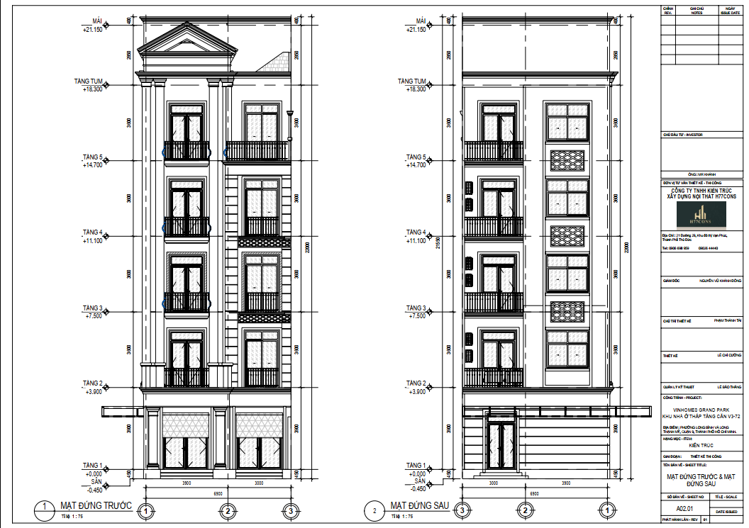 Hình thiết kế mặt bằng Nhà phố Mr. Khánh