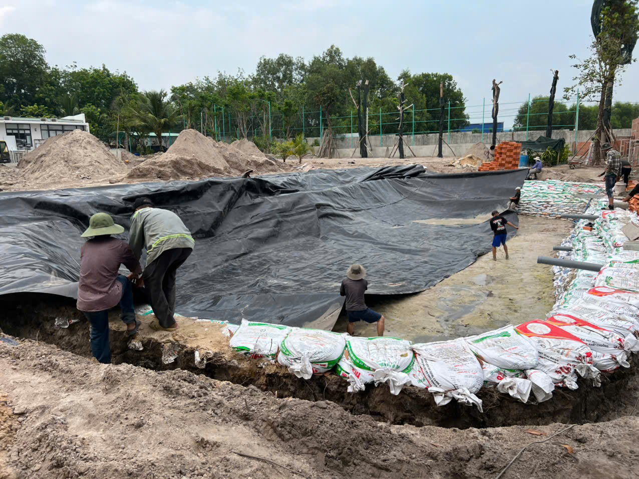 Hình ảnh thi công phần thô công trình Khu Nghỉ dưỡng Sinh thái tại Đồng Nai được thực hiện bởi đội ngũ công nhân H77CONS - Ảnh 4
